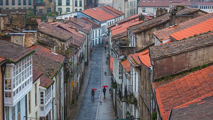 Lluvia fuerte en Galicia y bajada térmica en la mitad oeste peninsular