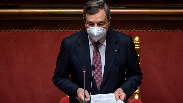 Telediario 1 - Draghi propone a la Unión Europea un mecanismo obligatorio de acogida de migrantes