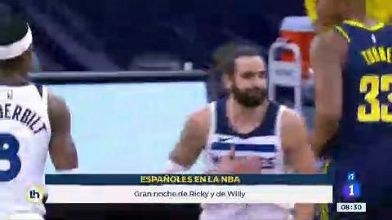 Ricky Rubio y Willy Hernángomez brillan en la NBA a pesar de sus derrotas