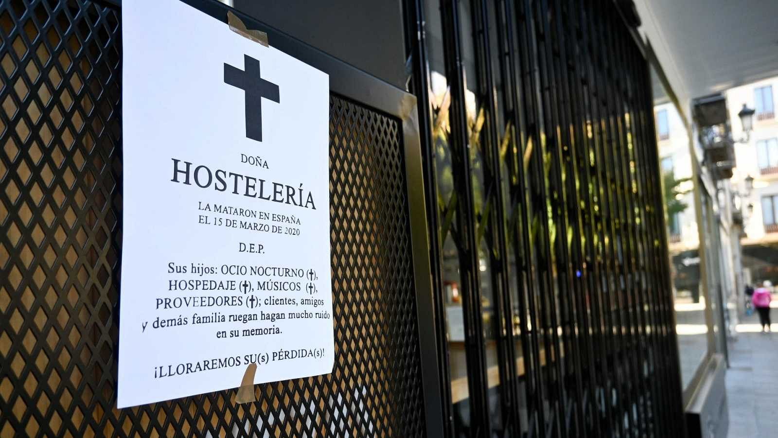 Los hosteleros reclaman al Gobierno 65 millones de euros por el cierre de bares y restaurantes