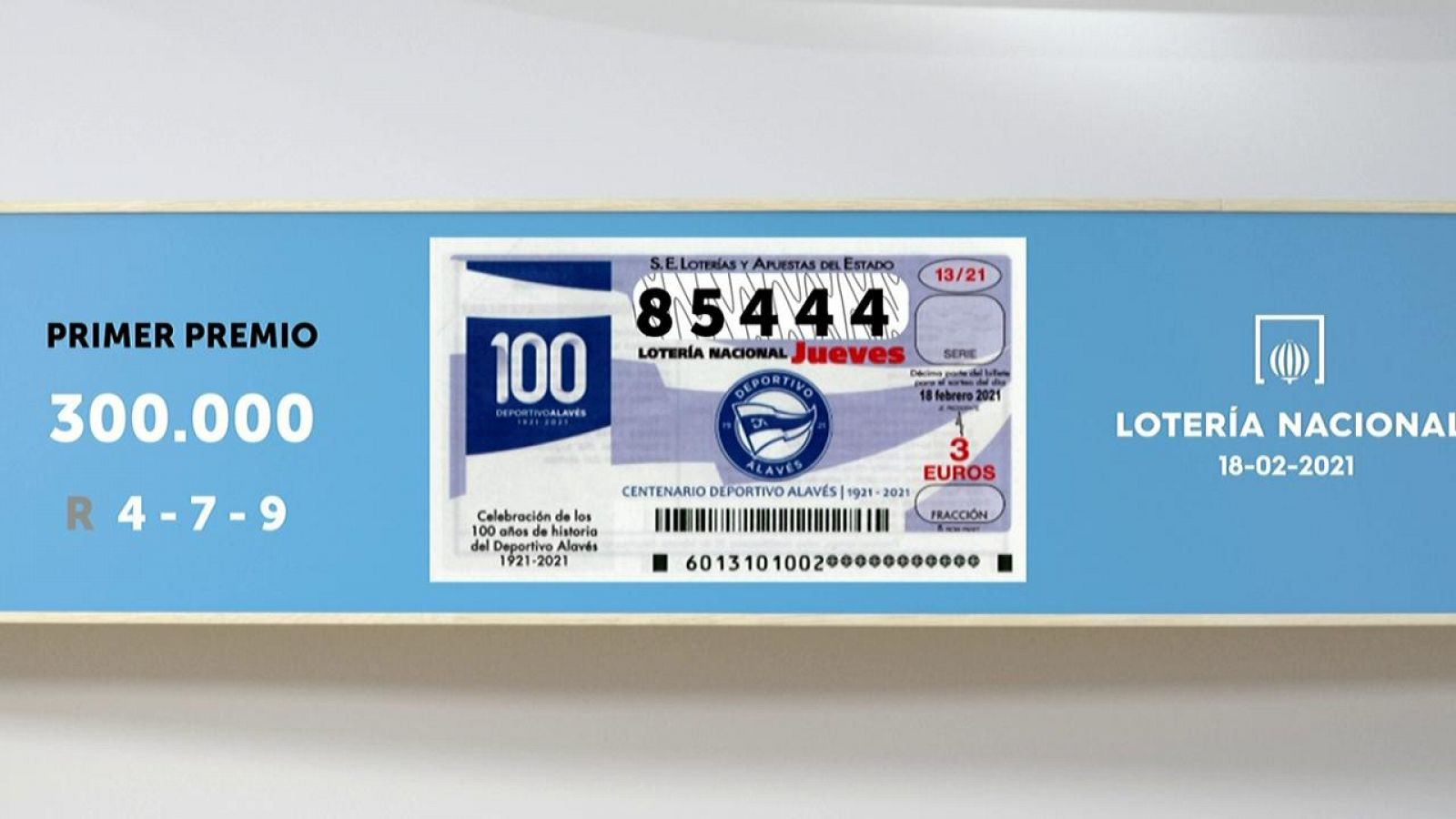 Sorteo de la Lotería Nacional del 18/02/2021 - Ver ahora