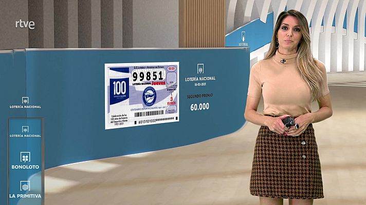 Loterías - Sorteo de la Lotería Nacional, Bonoloto, Primitiva y Jóker del 18/02/2021