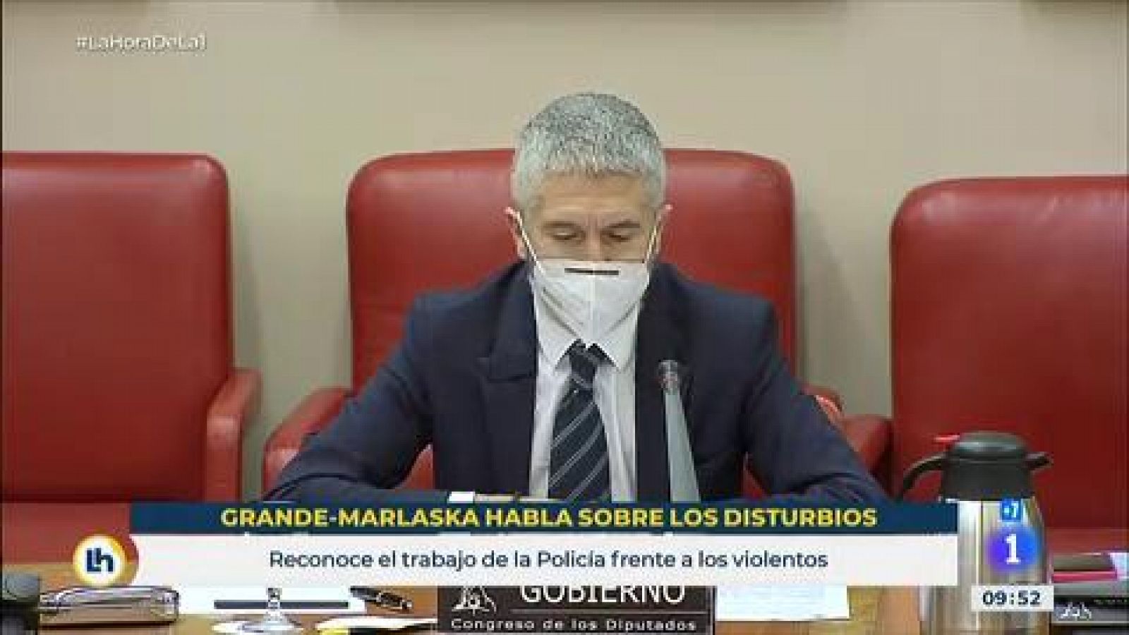 Grande-Marlaska defiende la labor de la Policía frente a "una minoría que hace uso de la violencia"