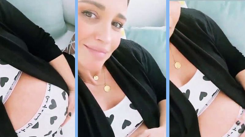 Paula Echevarría luce barriga de embarazada en Instagram