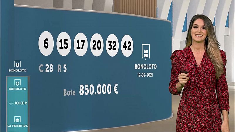 Sorteo de la Bonoloto y Euromillones del 19/02/2021 - ver ahora