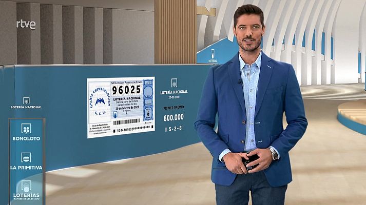 Sorteo de la Lotería Nacional del 20/02/2021