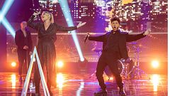 Edurne 'da la nota' con Blas Cantó en 'Destino Eurovisión'