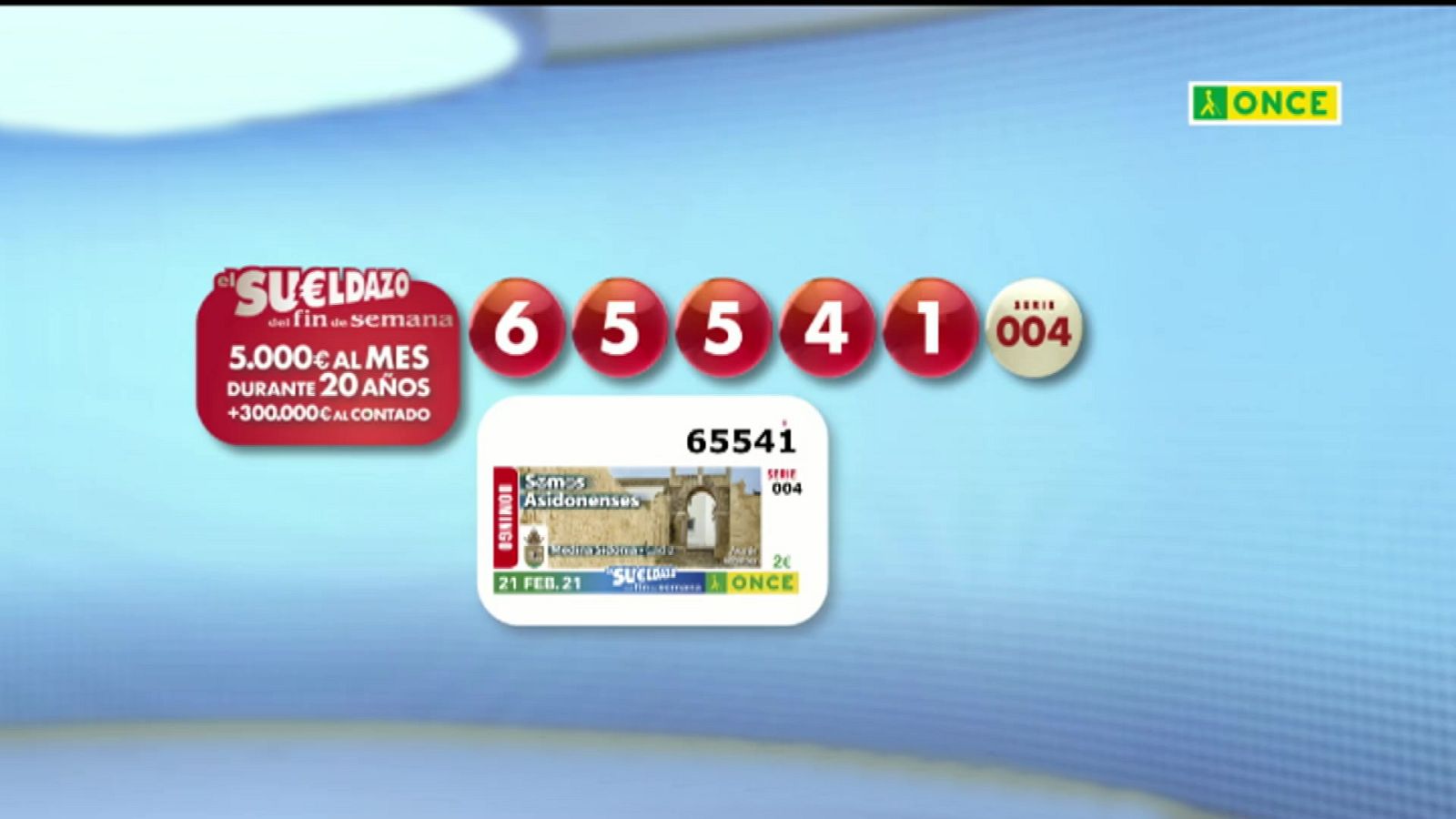 Sorteo ONCE - 21/02/21 - ver ahora