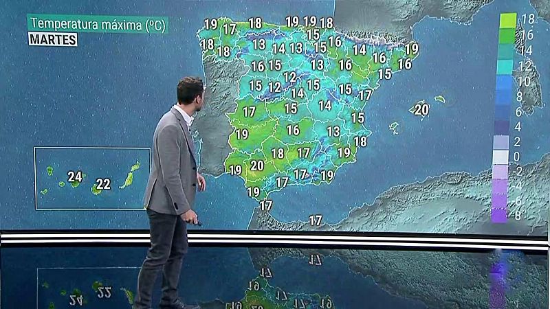 Suben las temperaturas diurnas, salvo en el Mediterráneo y Canarias que se mantienen