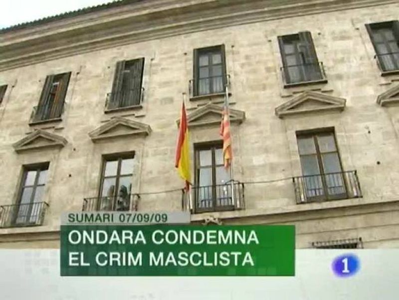 L'Informatiu. Informativo Territorial de la C.Valenciana (07/09/09)