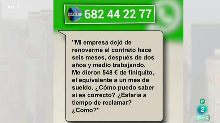 Aquí hay trabajo - ¿Me han hecho bien el finiquito?