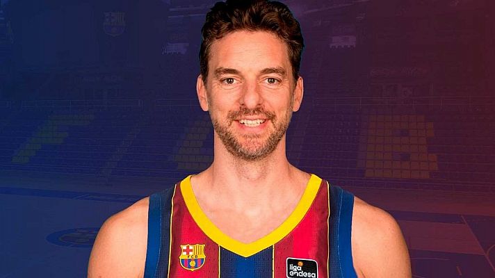 Pau Gasol regresa al Barça 20 años después