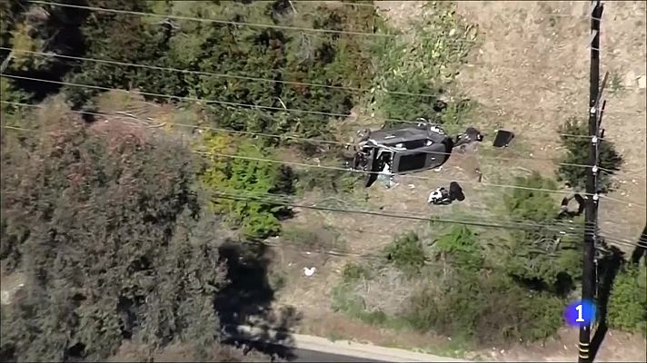 Telediario 1 - Tiger Woods, hospitalizado tras sufrir un accidente en Los Angeles