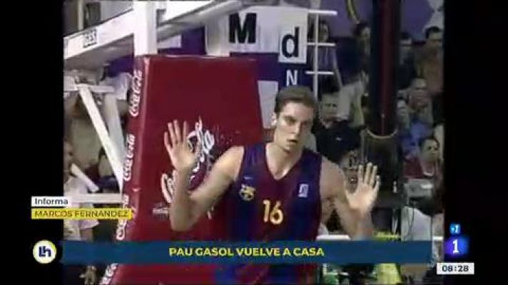 Telediario 1 - Scariolo, sobre Pau Gasol: "Le esperamos con ilusión, pero con paciencia"