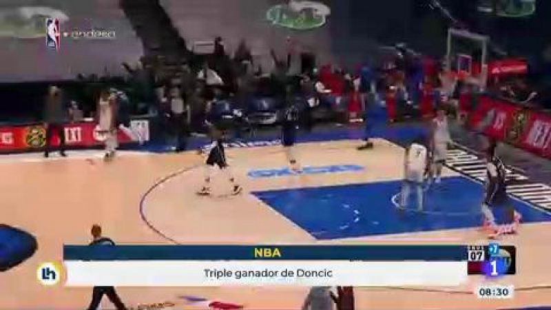 Luka Doncic le da la victoria a los Mavs con un triple sobre la bocina