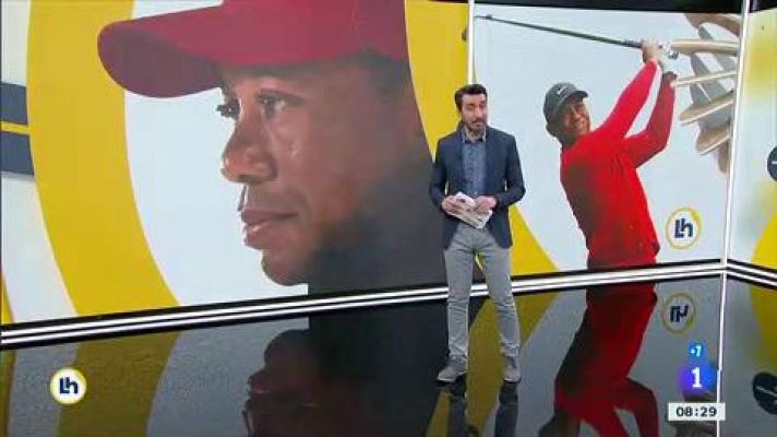 Telediario 1 - Tiger Woods, operado de las fracturas en su pierna derecha