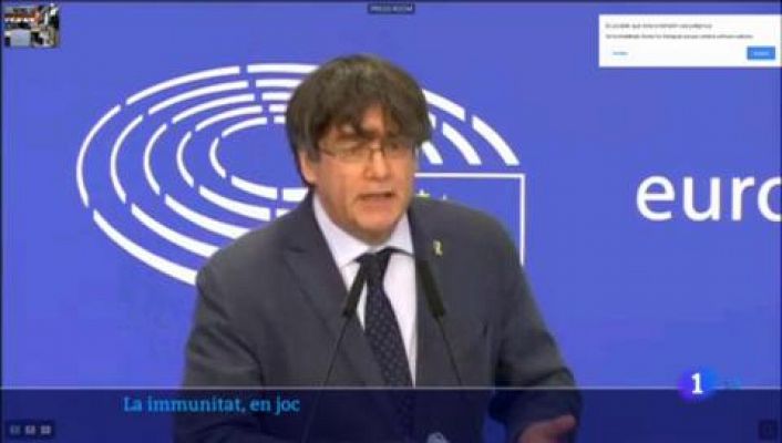L'Informatiu - Puigdemont disposat a recorrer al TJUE si perd la immunitat
