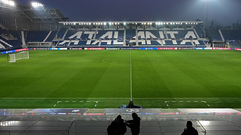 La Champions en Bérgamo, un año después del 'partido cero' de la pandemia