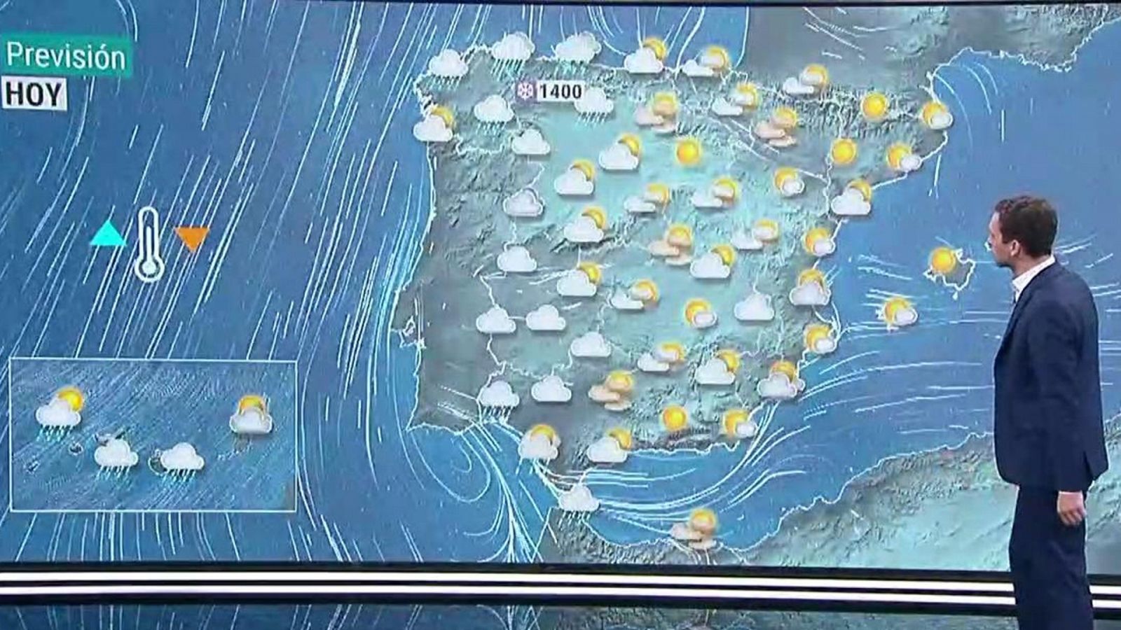 Precipitaciones en el noroeste peninsular y Canarias