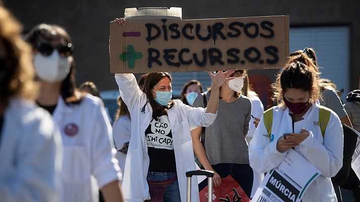 Telediario 1 - Amnistía Internacional denuncia que España ha vulnerado el derecho a la salud física y mental durante la pandemia