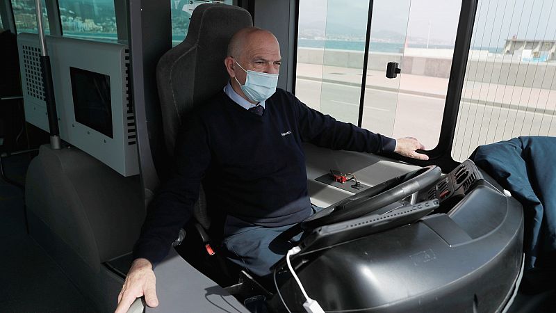 El primer autobús sin conductor de Europa ya circula por Málaga