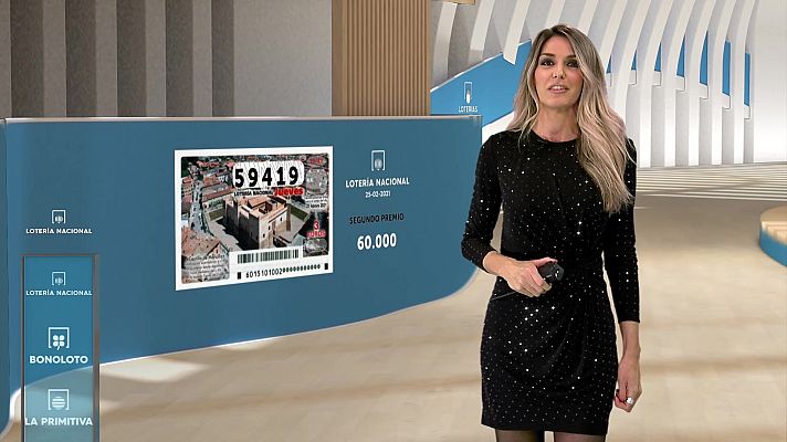Loterías - Sorteo de la Lotería Nacional, Bonoloto, Primitiva y Jóker del 25/02/2021