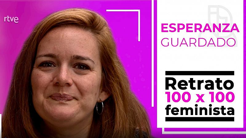 Objetivo Igualdad - Retrato 100x100 feminista: Esperanza guardado, actriz