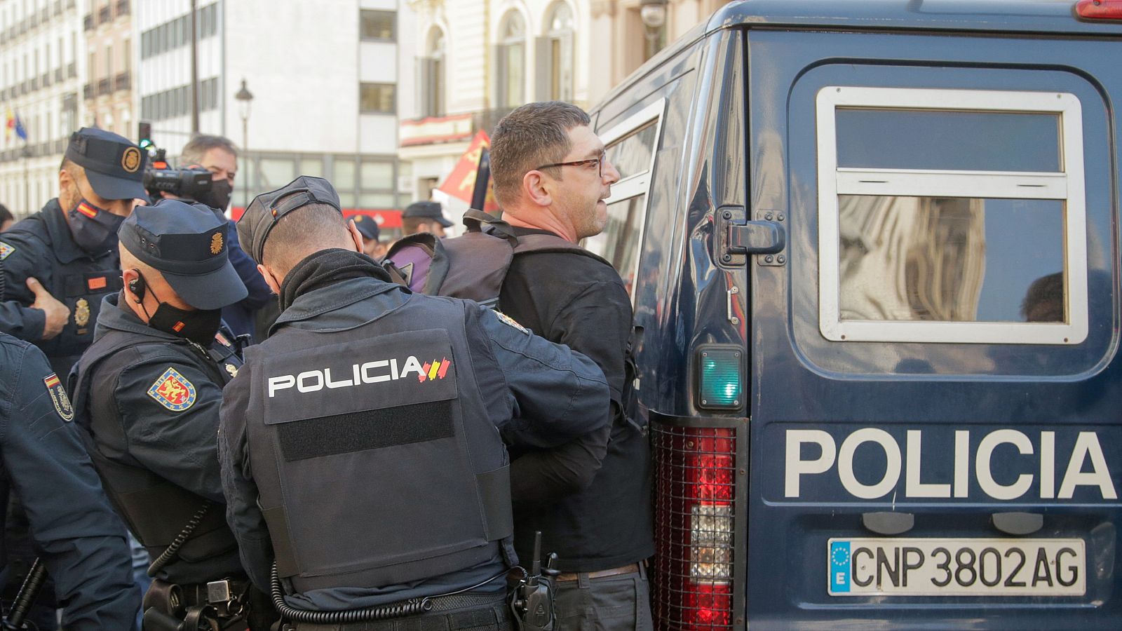 Incidentes en una marcha por la sanidad pública en Madrid