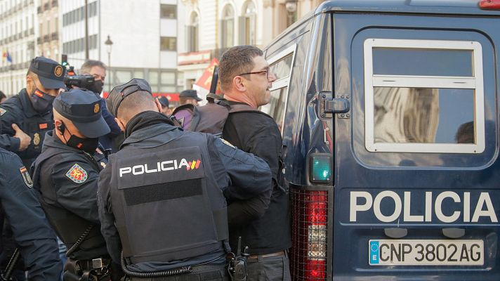 Incidentes en una marcha por la sanidad pública