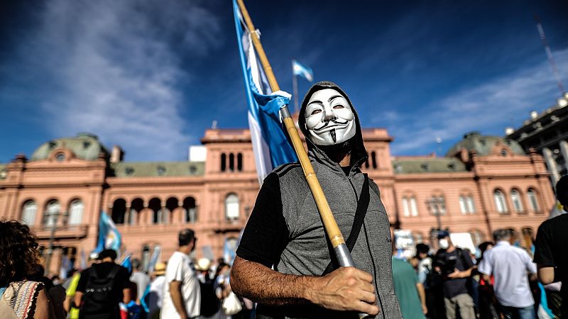Protestas en Argentina por el escándalo de la 'vacunación VIP'