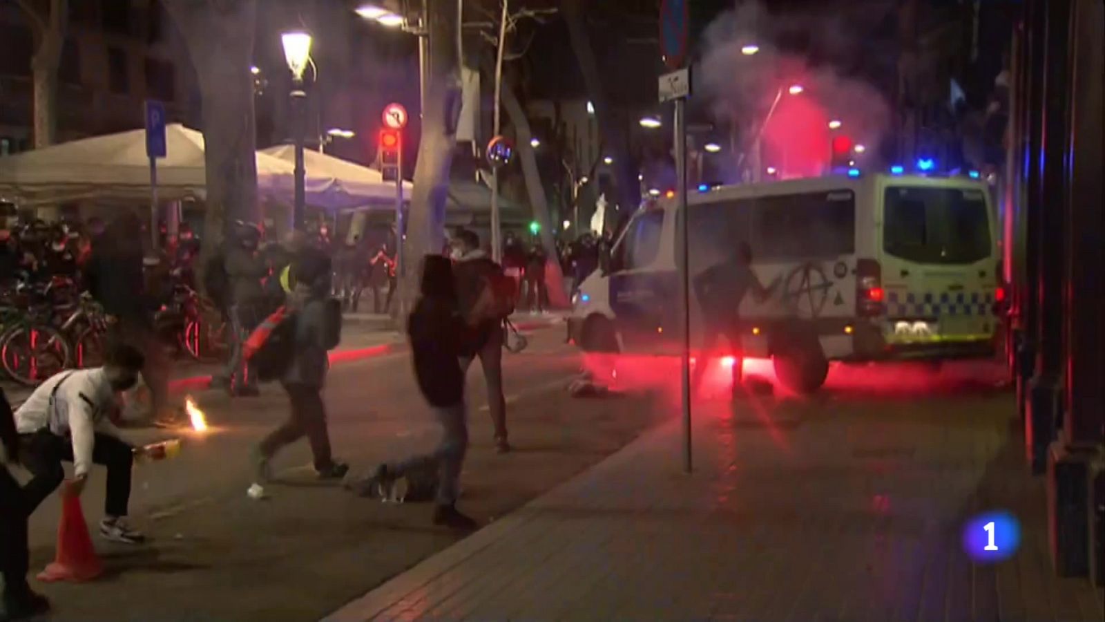 Nova nit d'actes violents a Barcelona 
