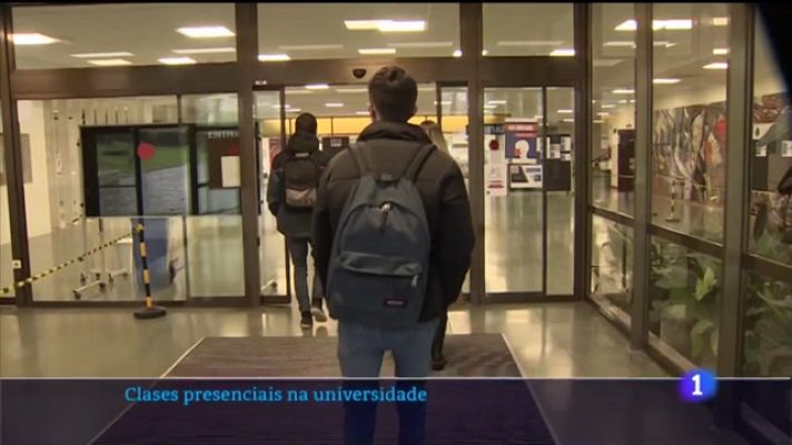 Telexornal - Galicia - As universidades galegas recuperan as clases presenciais