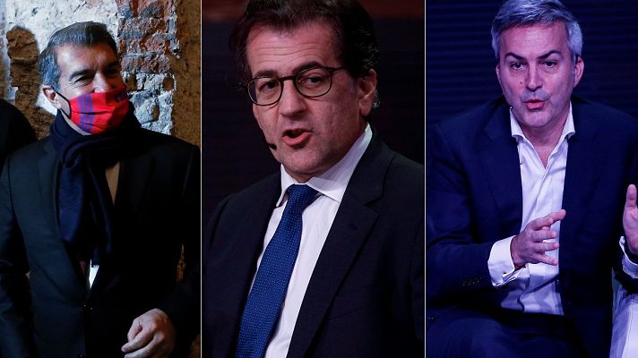 Telediario 1 - Los candidatos a la presidencia del FC Barcelona, sobre la detención de Bartomeu:"Es un día triste para el club"