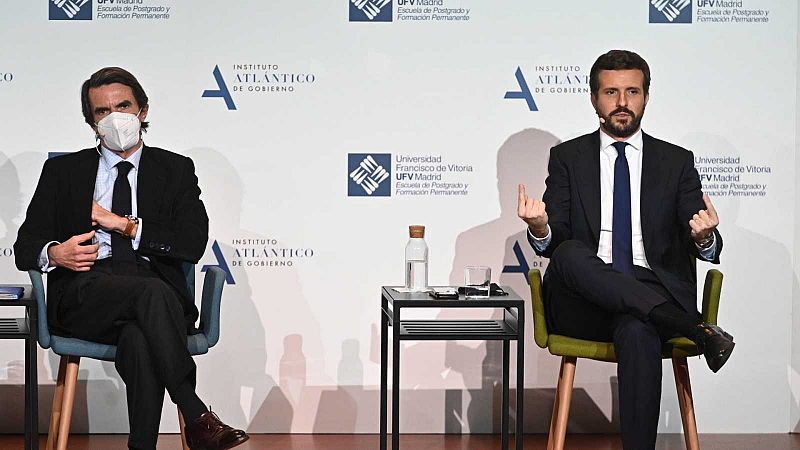 Casado reivindica el nuevo PP ante Aznar y elogia el "legado" de sus antecesores