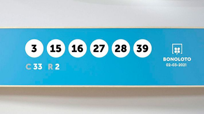 SELAE - Sorteo de la Lotería Bonoloto y Euromillones del 02/03/2021