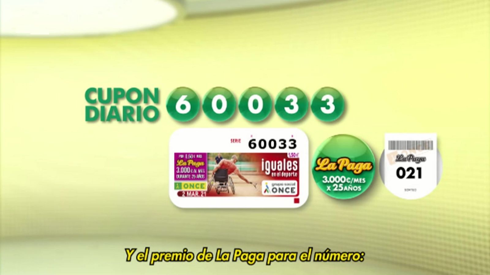 Sorteo ONCE - 02/03/21 - ver ahora