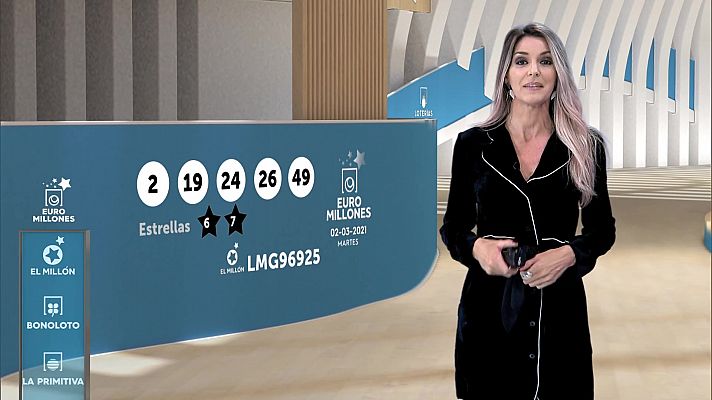 Sorteo de la Bonoloto y Euromillones del 02/03/2021