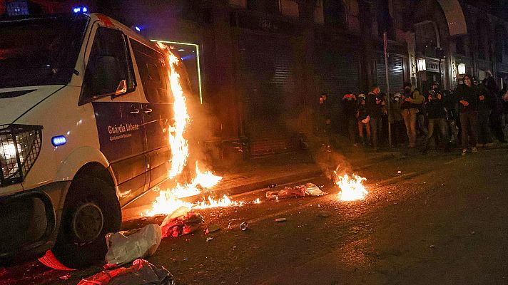 El juez ordena prisión para ocho detenidos por los graves disturbios en Barcelona