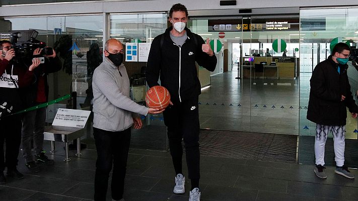 Pau Gasol ya está en Barcelona