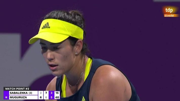 Tenis - Garbiñe Muguruza gana a Aryna Sabalenka en octavos de final de Doha