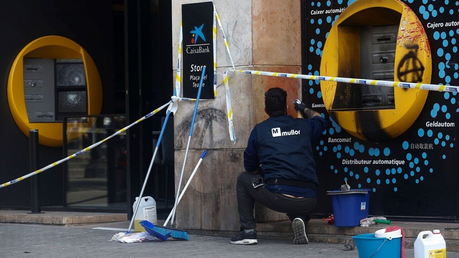Los detenidos por los disturbios en Barcelona formaban un "grupo organizado"