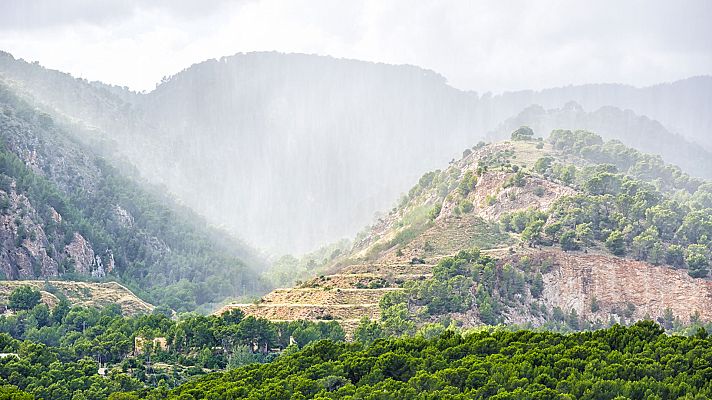 Lluvias dispersas en amplias zonas de la Península y en Baleares