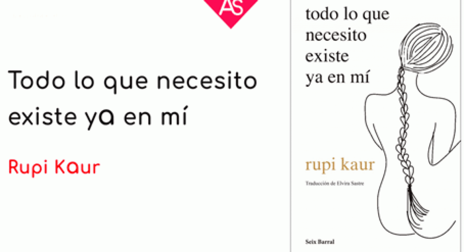 Todo lo que necesito existe ya en mí - Rupi Kaur / reseña. 