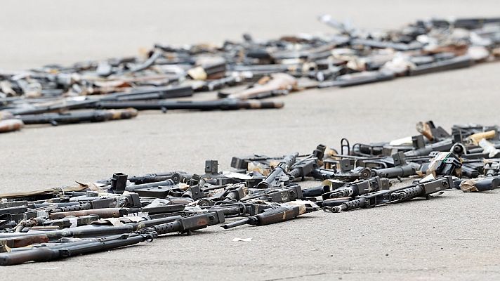 Pistolas, revólveres o fusiles de salto: el arsenal incautado a ETA