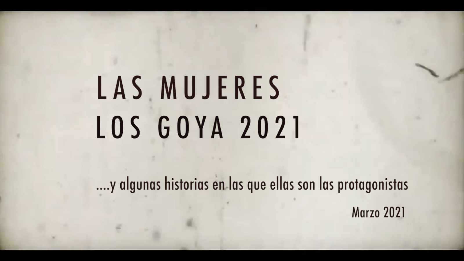 'Mujeres y los Goya' las mujeres detrás de la cámara marcan un récord histórico de nominaciones - RTVE Igualdad | Ver