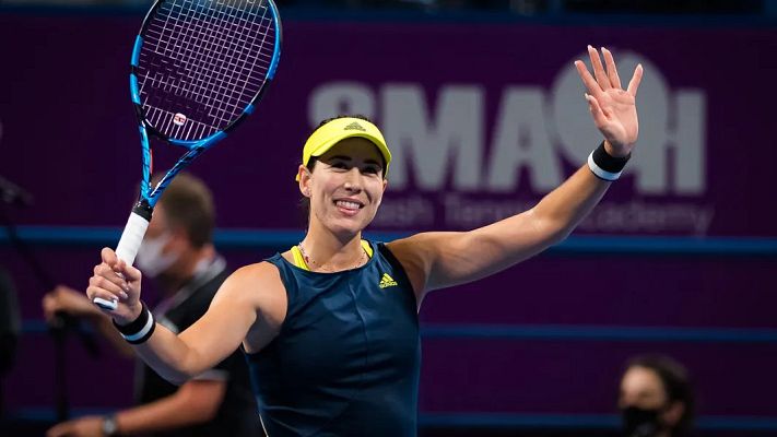 Telediario 1 - Muguruza, agradecida al público español en Doha