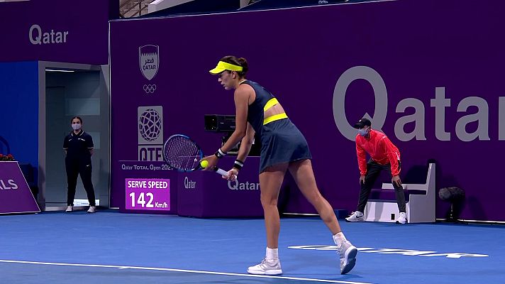 Tenis - WTA Torneo Doha. 1/4 Final: G. Muguruza - M. Sakkari