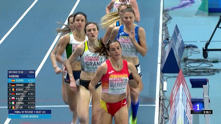Esther Guerrero, Águeda Muñoz y Marta Pérez hacen historia en 1.500m