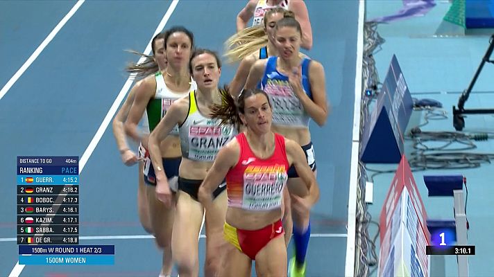 Telediario 1 - Esther Guerrero, Águeda Muñoz y Marta Pérez hacen historia en 1.500m
