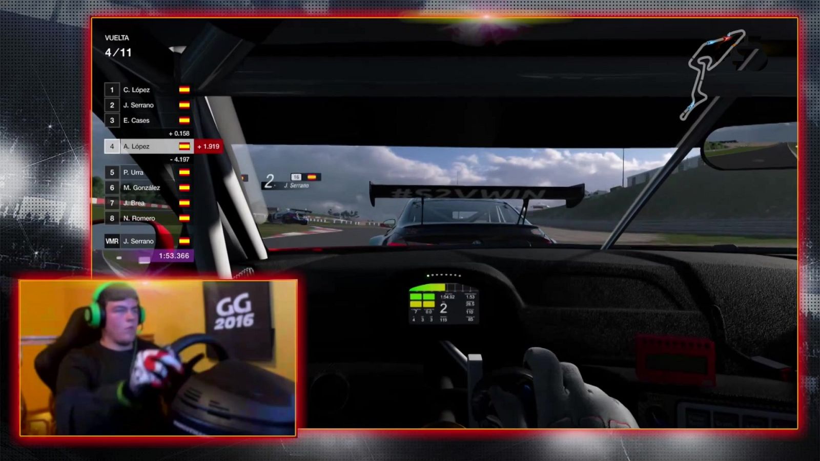 Automovilismo virtual - Campeonato de España Gran Turismo: Gran Premio 4 - ver ahora